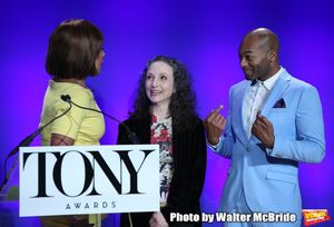 Gayle King, Brandon Victor Dixon, and Bebe Neuwirth @ BroadwayWorld Gayle King, Brandon Victor Dixon, and Bebe Neuwirth Photo