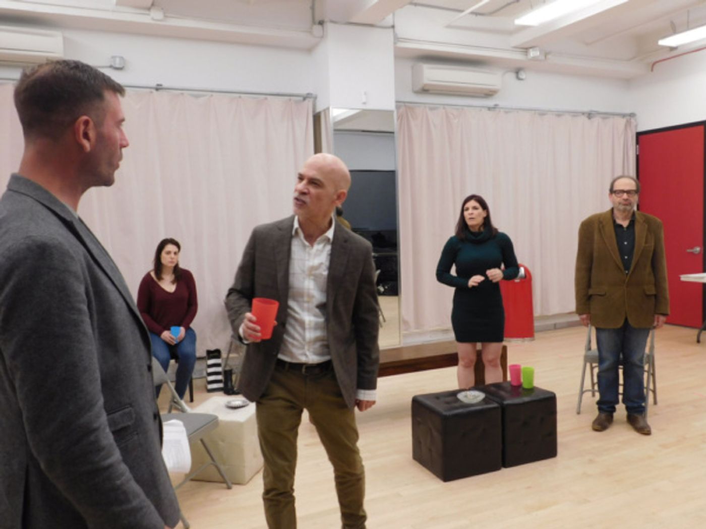 Photo Flash: In Rehearsal With The NY Premiere of THE ARCHBISHOP'S CEILING  Image