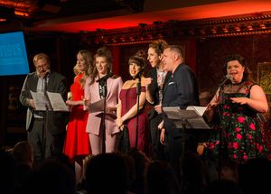 Hunter Bell, Lauren Sprague, Danielle Wade, Jessica Vosk, Alison Cimmet, Robbie Rozelle, Marissa Rosen @ BroadwayWorld Hunter Bell, Lauren Sprague, Danielle Wade, Jessica Vosk, Alison Cimmet, Robbie Rozel Photo