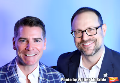 Chad Beguelin and Matthew Sklar during The 73rd Annual Tony Awards Meet The Nominees  Photo
