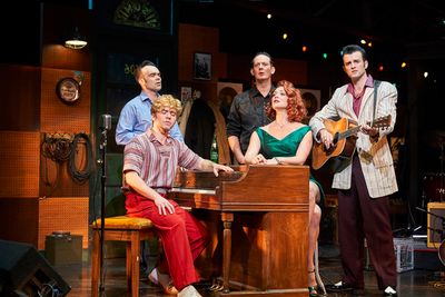 James Barry, Gabe Aronson, Sky Seals, Kristen Beth Williams, and Sean Michael Buckley Photo