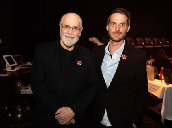 WaterFire Founder/Executive Director with Wilbury Group Artistic Director Josh Short  Photo