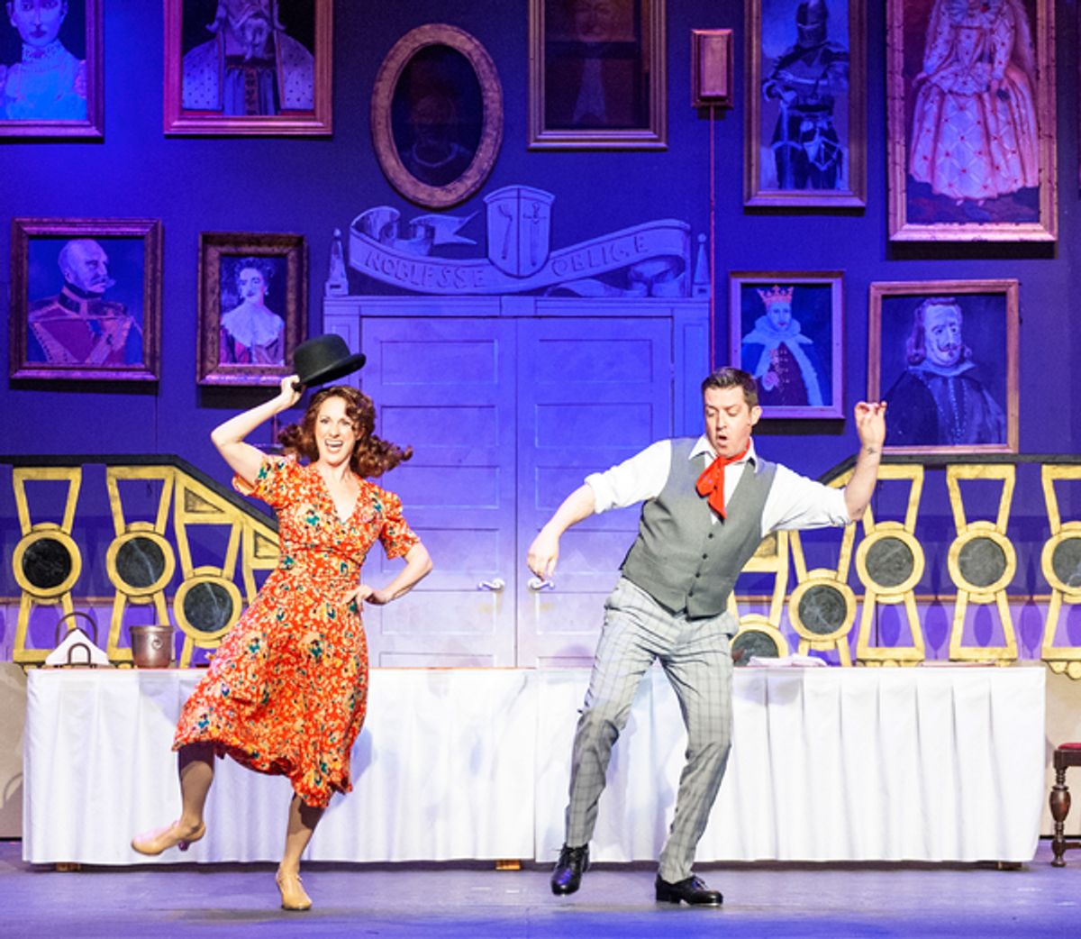 Gary Rukcer (Bill Snibson) and Kelly Fouchi (Sally Smith) at 