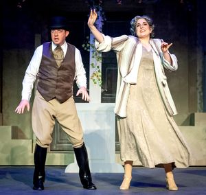 Gary Rucker (Bill Snibson) and Chrissy Bowen (Duchess Mariah)
 Photo