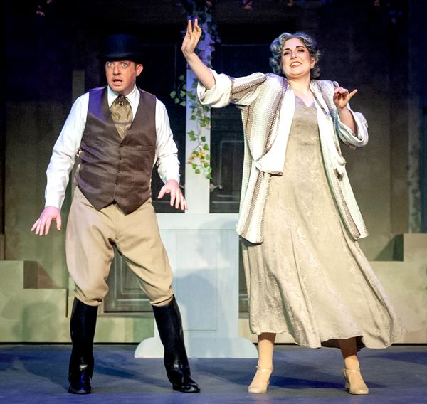 Gary Rucker (Bill Snibson) and Chrissy Bowen (Duchess Mariah)
 Photo