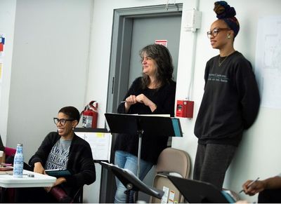Lydia R. Diamond, Pam MacKinnon and Camille A. Brown Photo
