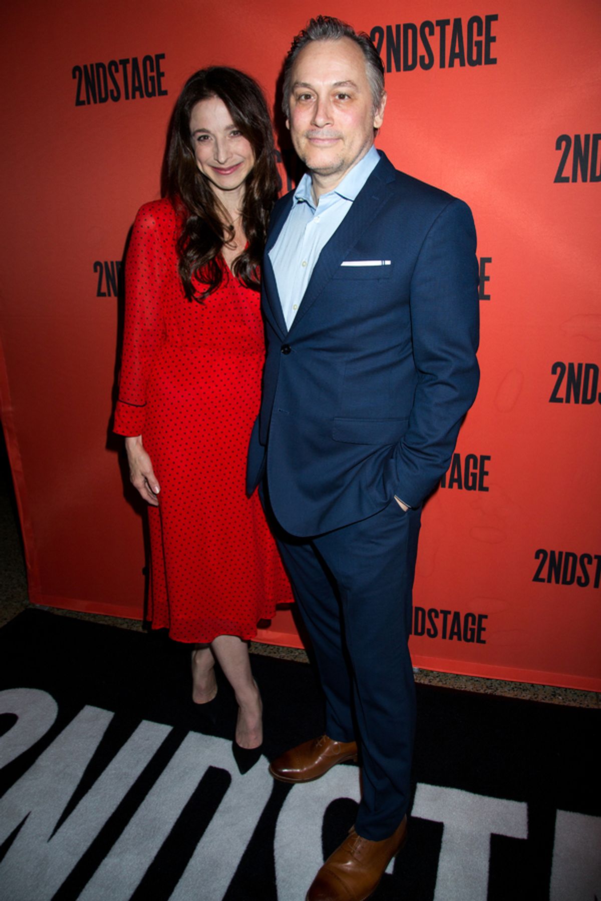 Marin Hinkle, David Aaron Baker at 