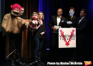 Trekkie Monster, Rick Lyon, Lucy The Slut, Anika Larsen, Brandon Victor Dixon, Rod and Barrett Boa @ BroadwayWorld Trekkie Monster, Rick Lyon, Lucy The Slut, Anika Larsen, Brandon Victor Dixon, Rod an Photo