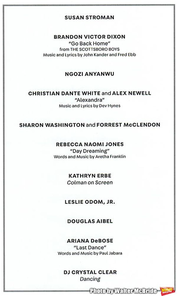 Vineyard Theatre Gala honoring Colman Domingo - Program Photo