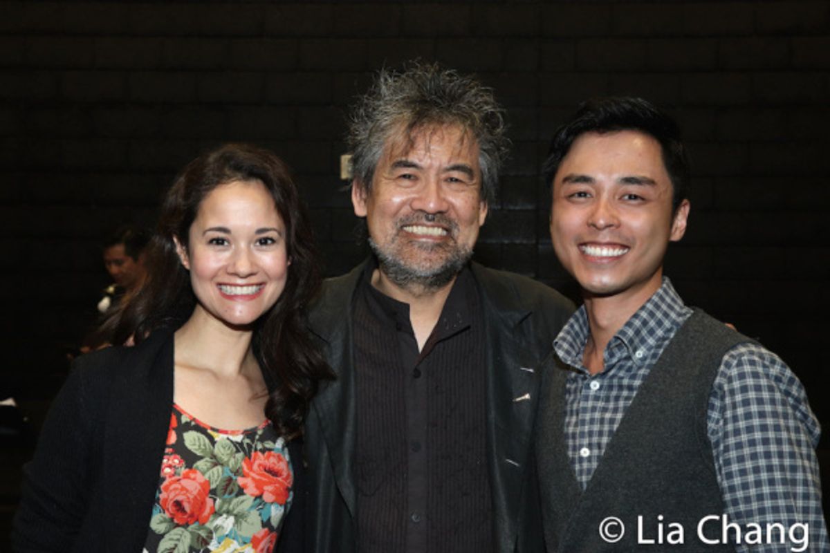 Ali Ewoldt, David Henry Hwang and Jonny Lee, Jr. at 