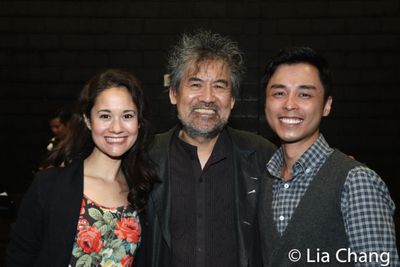Ali Ewoldt, David Henry Hwang and Jonny Lee, Jr. Photo