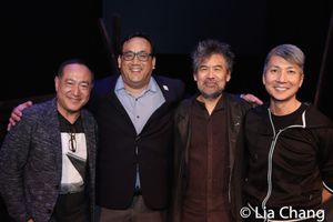 Alan Muraoka, Max Chang, Spike 150 Board Member, David Henry Hwang and Jason Ma @ BroadwayWorld Alan Muraoka, Max Chang, Spike 150 Board Member, David Henry Hwang and Jason Ma Photo