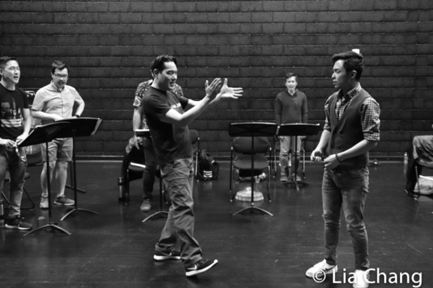 Photo Flash: David Henry Hwang Visits Jason Ma's GOLD MOUNTAIN In Rehearsal Photo Flash: David Henry Hwang Visits Jason Ma's GOLD MOUNTAIN In Rehearsal Image