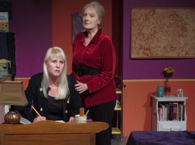 Meg Wallace (Catherine) and Kathy Bell Denton (Alice) Photo