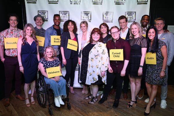 Back Row: Evan Todd, Zach Hess, J. Harrison Ghee, Afra Hines, Taylor Louderman, Paige Photo