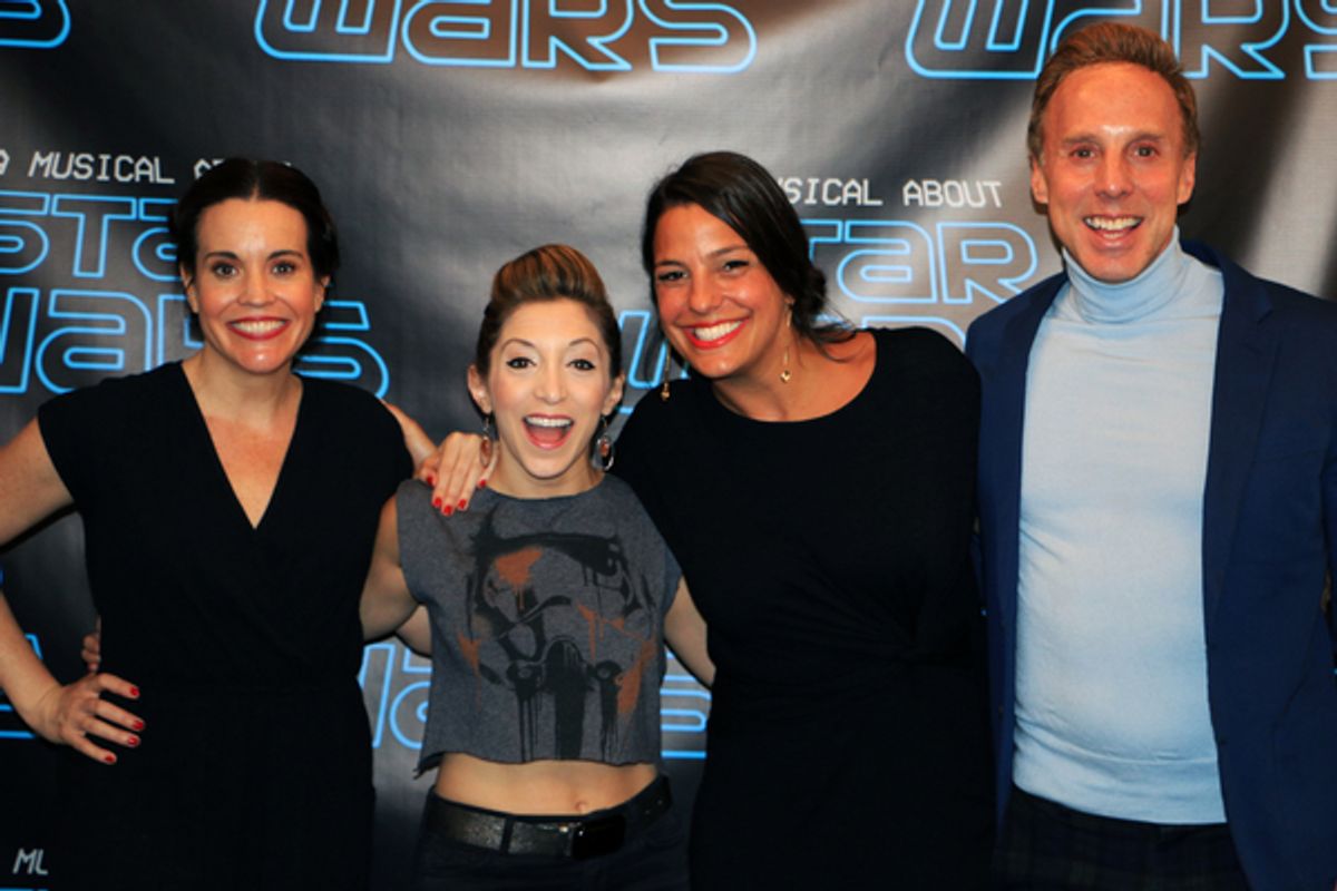 Jenna Leigh Green, Christina Bianco, Sally Schwab, Michael West at 