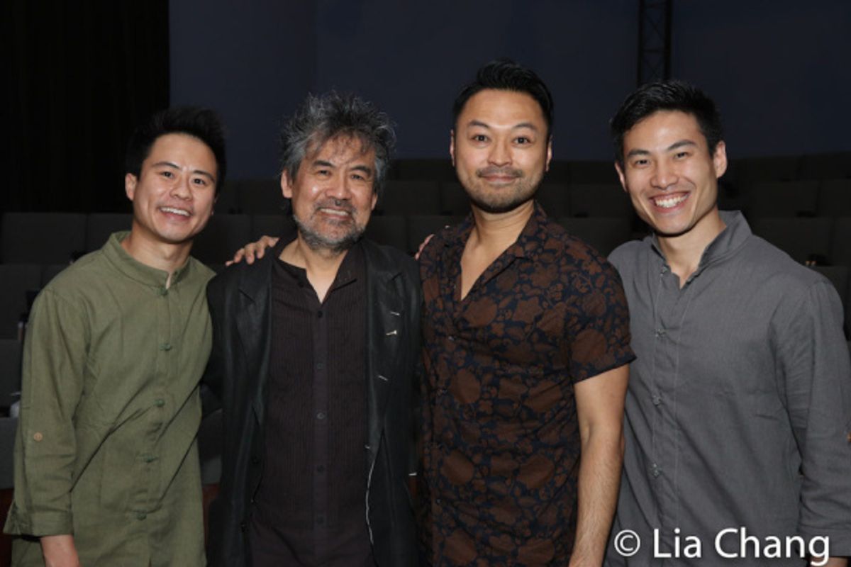 Whit K. Lee, David Henry Hwang, Billy Bustamante and Tobias C. Wong at 