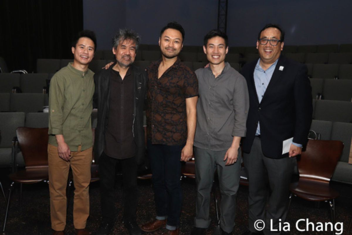 Whit K. Lee, David Henry Hwang, Billy Bustamante, Tobias C. Wong and Max Chang at 
