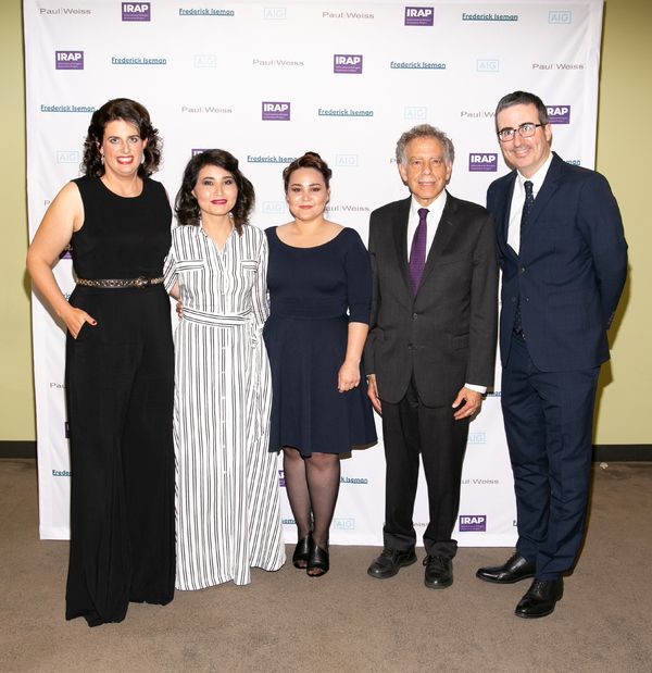 Becca Heller, Sourya Saleh, Masooma Hussaini, Carl Reisner, John Oliver Photo