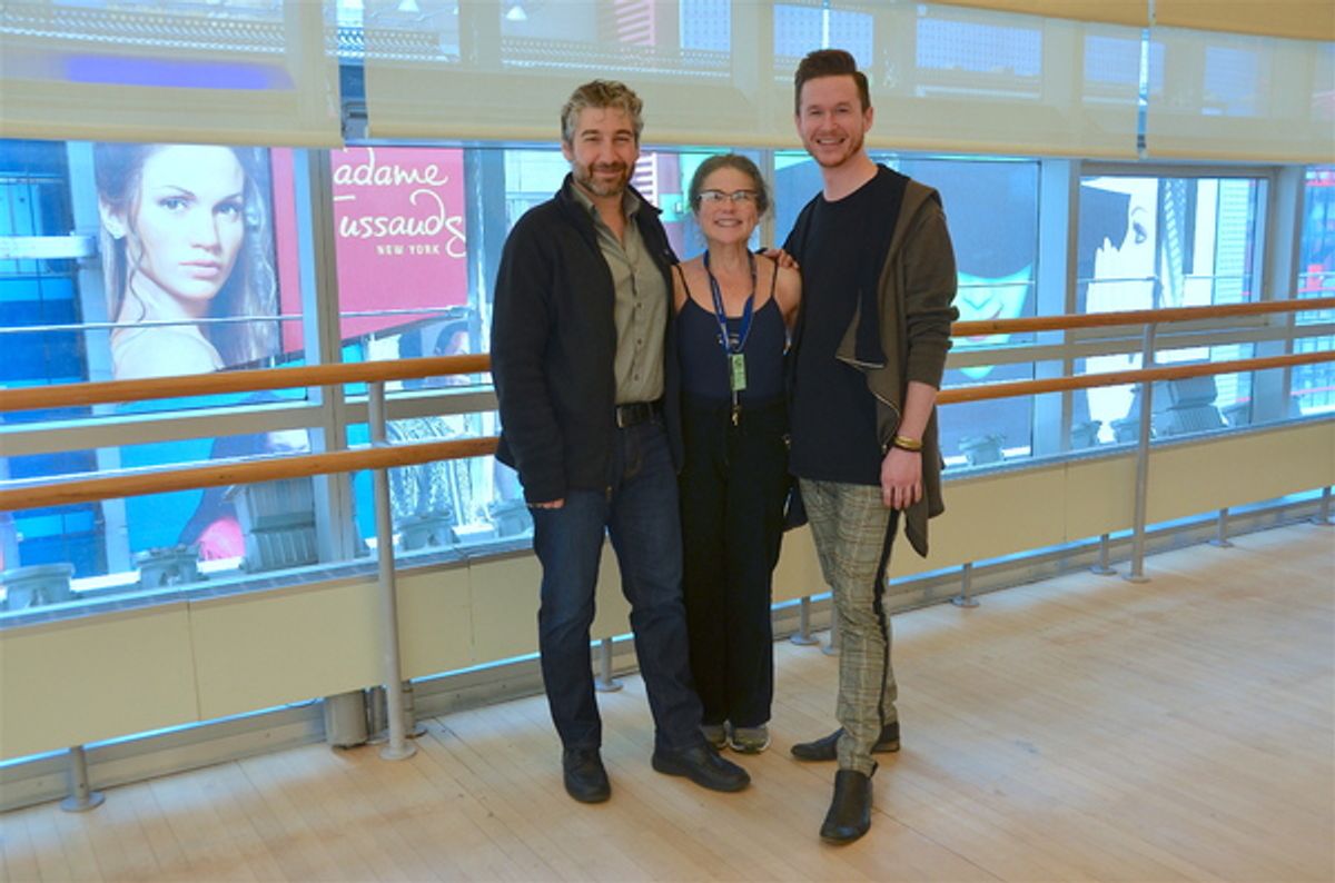 Scott Schwartz, Tovah Feldshuh and Wade Dooley at 