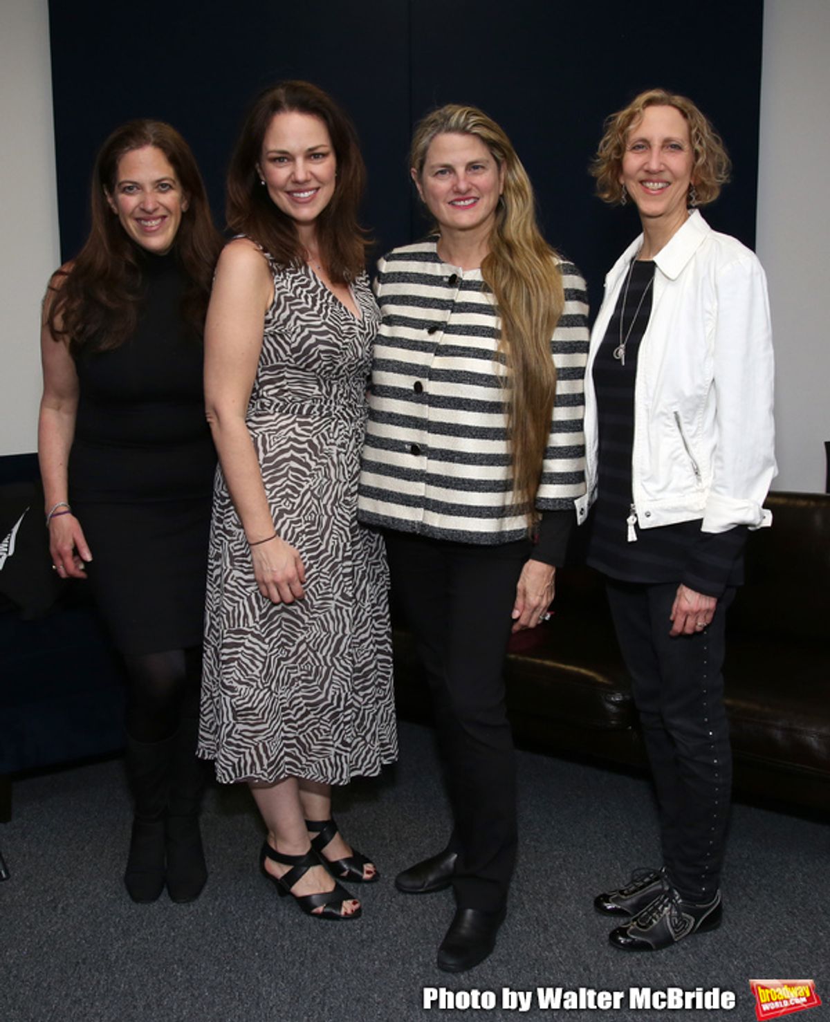 Kara Unterberg (The NY SongSpace), Georgia Stitt (MAESTRA Founder), Bonnie Comley (BroadwayHD) and Kathy Sommer (Songwriter/Composer)  at 