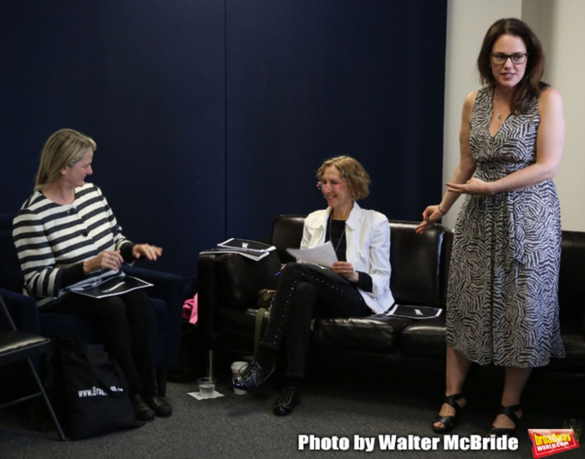 BroadwayHDâ€™s Bonnie Comley, Songwriter/composer Kathy Sommer and MAESTRA founder Georgia Stiti at 