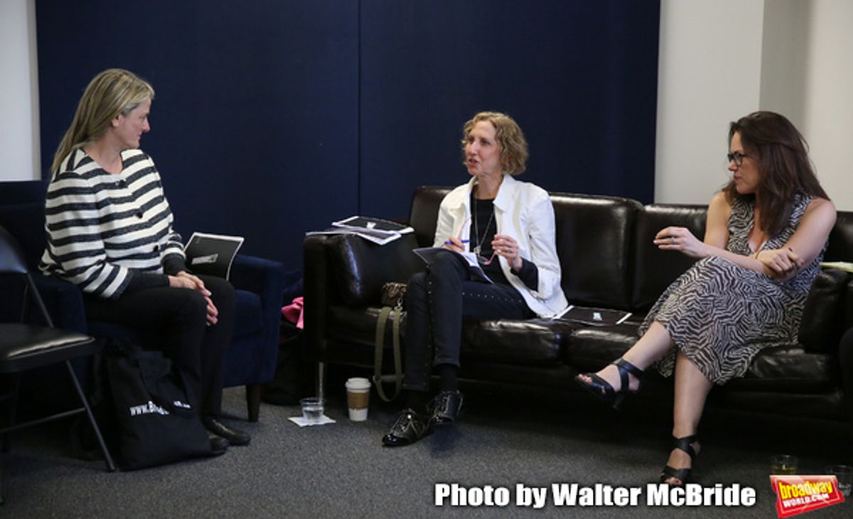 BroadwayHDâ€™s Bonnie Comley, Songwriter/composer Kathy Sommer and MAESTRA founder Georgia Stitt at 