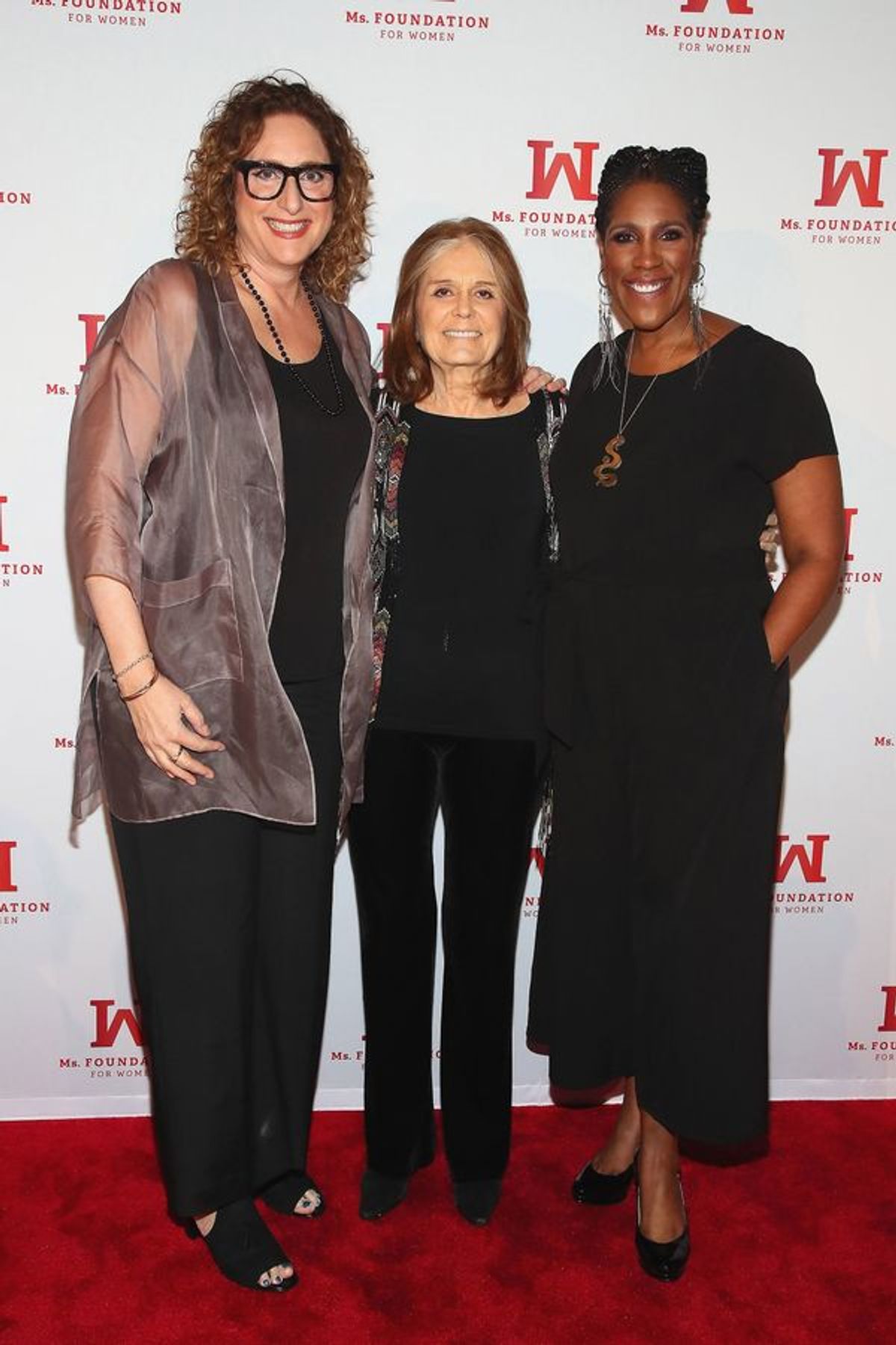 Judy Gold, Founding Mother, Ms. Foundation Gloria Steinem and President & CEO of Ms. Foundation Teresa Younger at 