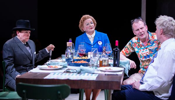 Arabella Weir (Winston Churchill) Steve Nallon(Margaret Thatcher) Tim Wallers (Tony B Photo