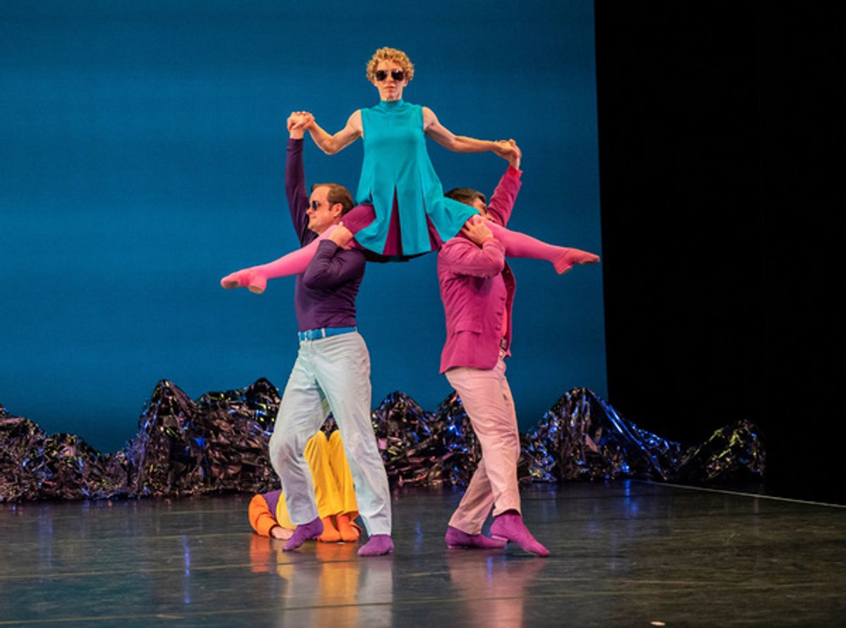 The Mark Morris Dance Group performs 'Pepperland' at BAM Opera House on May 8, 2019.
Music by The Beatles and Ethan Iverson 
Music arrangements by Ethan Iverson
Set design by Johan Henckens
Costume design by Elizabeth Kurtzman
Lighting design by Nick Koli at 
