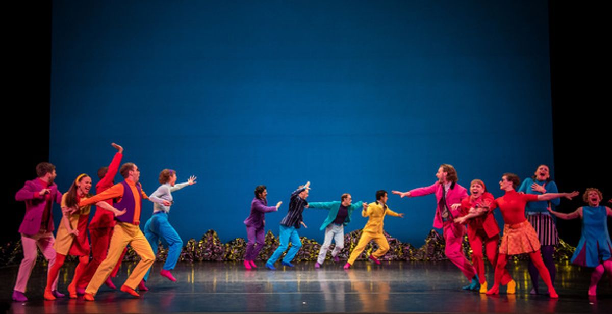 The Mark Morris Dance Group performs 'Pepperland' at BAM Opera House on May 8, 2019.
Music by The Beatles and Ethan Iverson 
Music arrangements by Ethan Iverson
Set design by Johan Henckens
Costume design by Elizabeth Kurtzman
Lighting design by Nick Koli at 