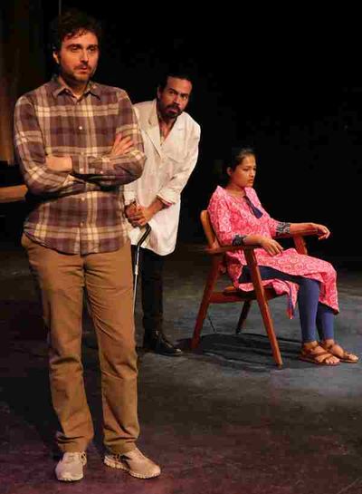 Joe Calarco, Aaron Alonso,Â Pooja Shah Photo