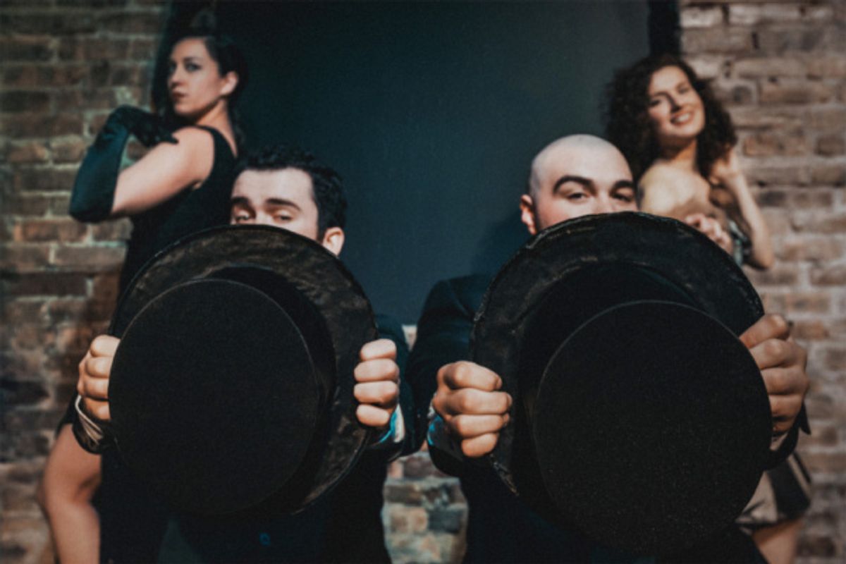 Reagan Pender and Kyle Ryan with (back, l to r) Natalie Rae and Elisabeth Del Toro at 