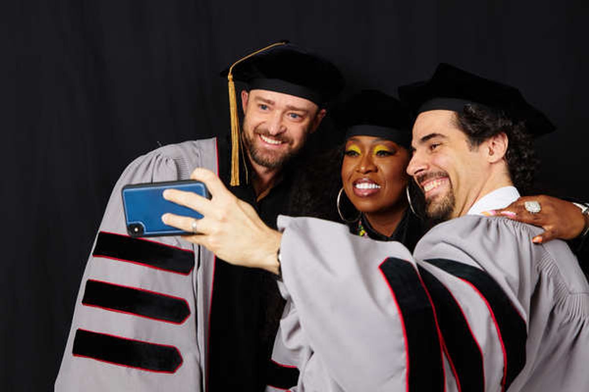 Justin Timberlake, Missy Elliott, Alex Lacamoire at 