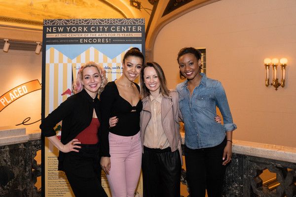Caitlin Mesh, Cajai Fellows Johnson, and Taeler Elyse Cyrus, with Choreographer Sarah Photo