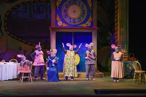 Max Swarner plays Rowdy 3; Karl Schaeffer plays Bouncer; Gena Loe plays Hannah; Deborah Brown plays Jenny; K. Doug Miller plays Wooster; Alyssa Cavazos plays Louise @ BroadwayWorld Max Swarner plays Rowdy 3; Karl Schaeffer plays Bouncer; Gena Loe plays Hannah; Debor Photo