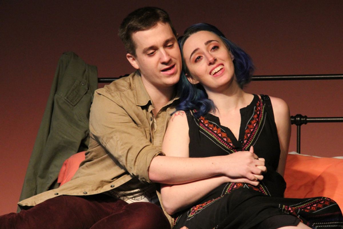 Danny (Bret Fox) and Lizzie (Rachel Schulte) dream of a future family at 
