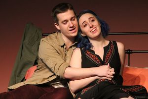 Danny (Bret Fox) and Lizzie (Rachel Schulte) dream of a future family @ BroadwayWorld Danny (Bret Fox) and Lizzie (Rachel Schulte) dream of a future family Photo