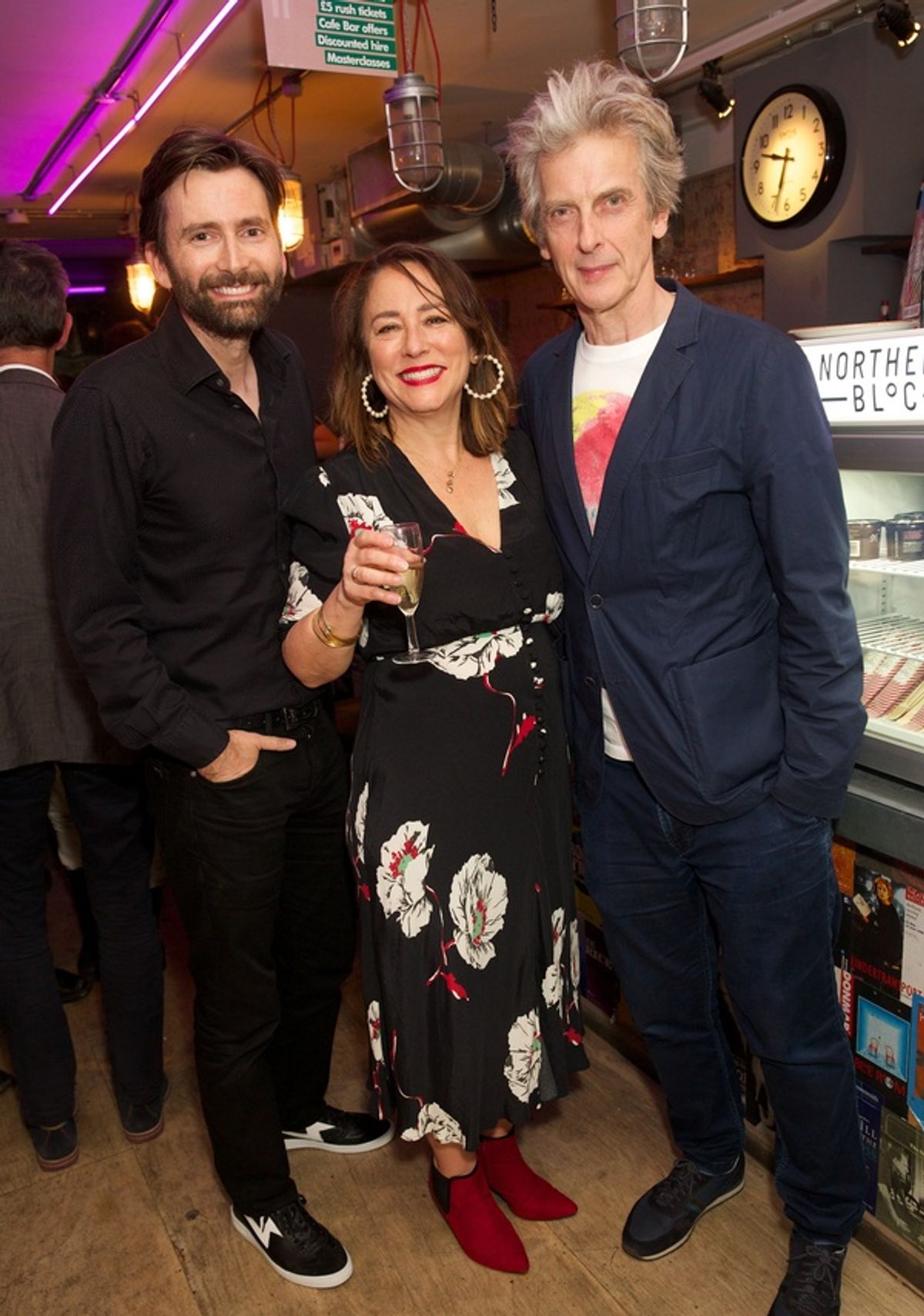 David Tennant, Arabella Weir & Peter Capadi at 
