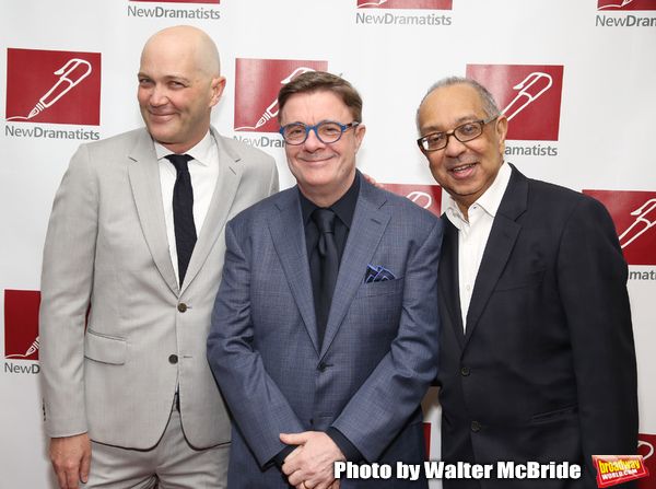 Taylor Mac, Nathan Lane and George C. Wolfe attends The New Dramatists 70th Annual Sp Photo