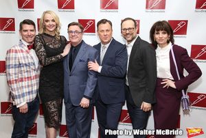 Chad Beguelin, Angie Schworer, Nathan Lane, Brooks Ashmanskas, Matthew Sklar and Beth Leavel attends The New Dramatists 70th Annual Spring Luncheon honoring Nathan Lane at Marriott Marquis on May 14, 2019 in New York City. @ BroadwayWorld Chad Beguelin, Angie Schworer, Nathan Lane, Brooks Ashmanskas, Matthew Sklar and Beth Photo