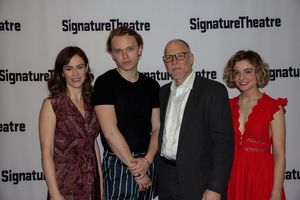 Maggie Siff, Gilles Geary, David Warshofsky, Lizzy DeClement @ BroadwayWorld Maggie Siff, Gilles Geary, David Warshofsky, Lizzy DeClement Photo