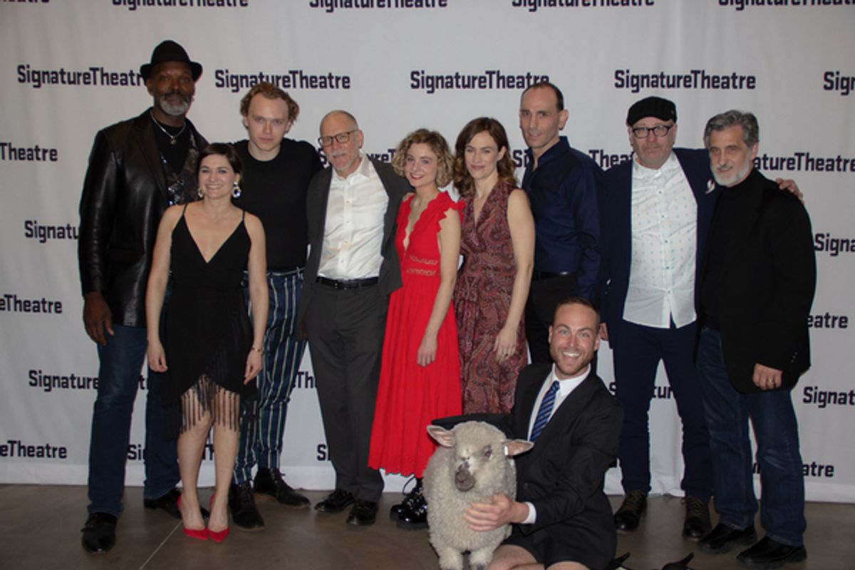 Esau Pritchett, Flora Diaz, Gilles Geary, David Warshofsky, Lizzy DeClement, Maggie Siff, Andrew Rothenberg, Terry Kinney, William Berloni, Schuyler Beeman, and Annie the lamb  at 