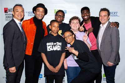 Lucius Young, James Harkness, Jawan M. Jackson, Peter Avery, and student performers Photo