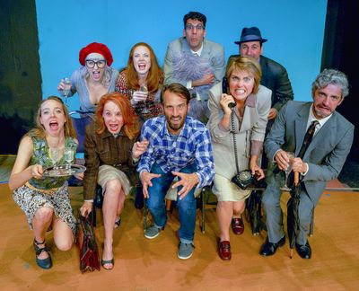 Cast of Move Over, Mrs. Markham with Director Francis Gercke Photo