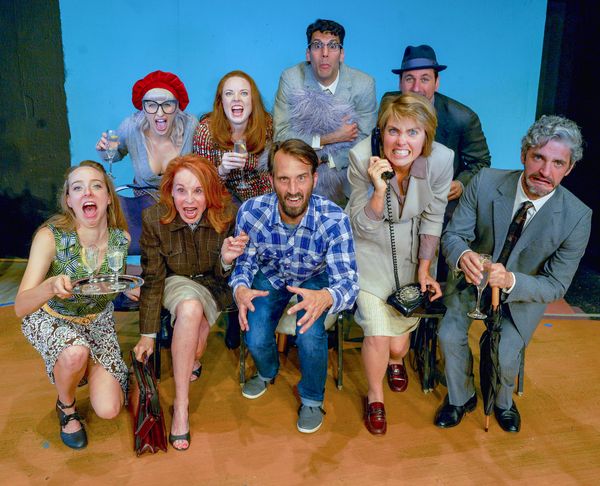 Cast of Move Over, Mrs. Markham with Director Francis Gercke Photo