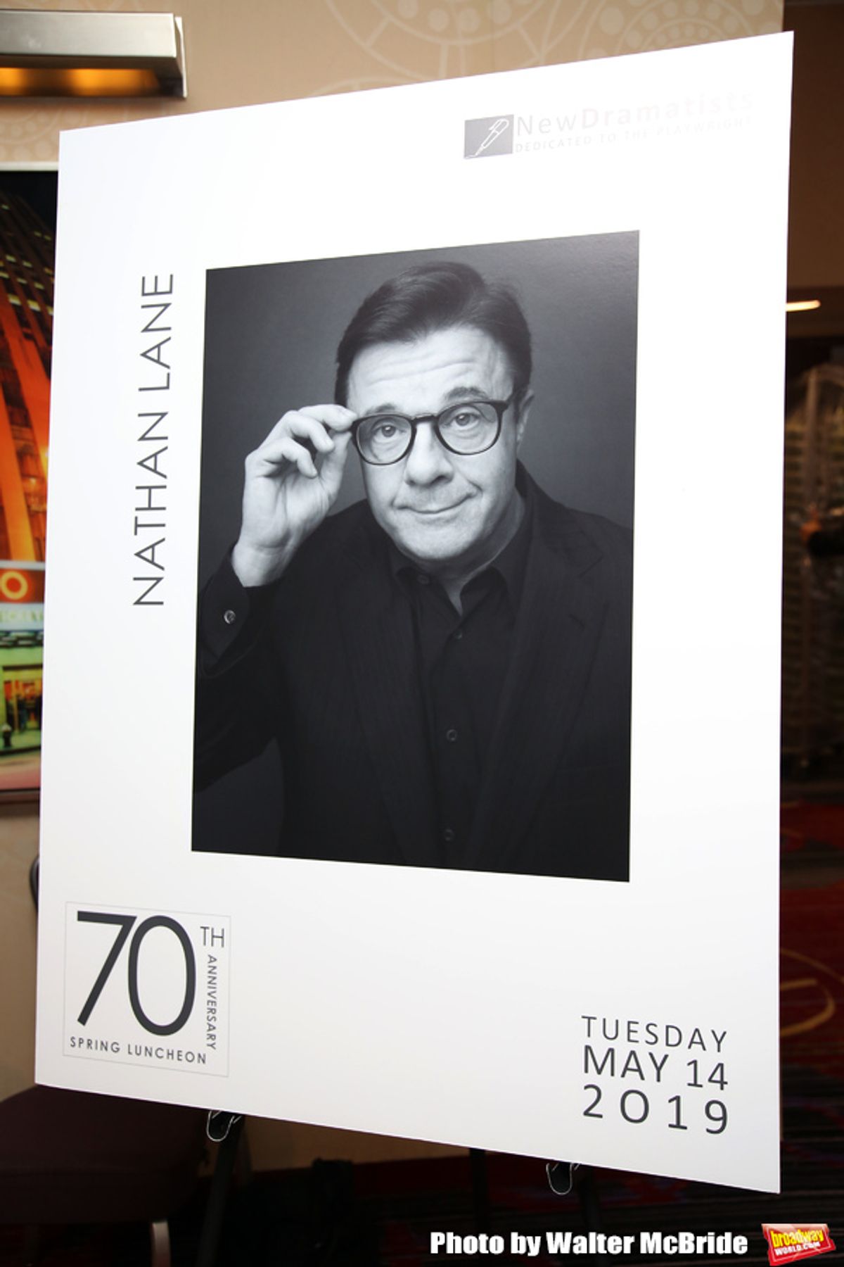 The New Dramatists 70th Annual Spring Luncheon honoring Nathan Lane at Marriott Marquis on May 14, 2019  in New York City. at 