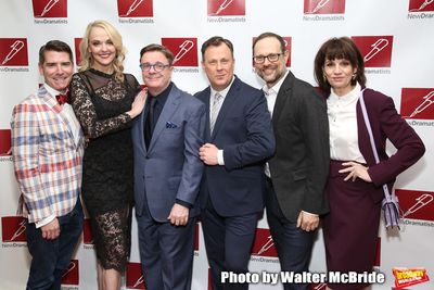 Chad Beguelin, Angie Schworer, Nathan Lane, Brooks Ashmanskas, Matthew Sklar and Beth Photo