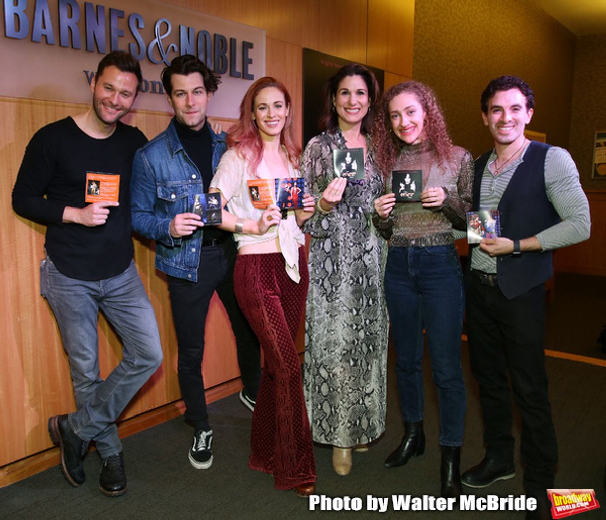 Matthew Hydzik, Michael Campayno, Teal Wicks, Stephanie J. Block, Micaela Diamond and Jarrod Spector at 