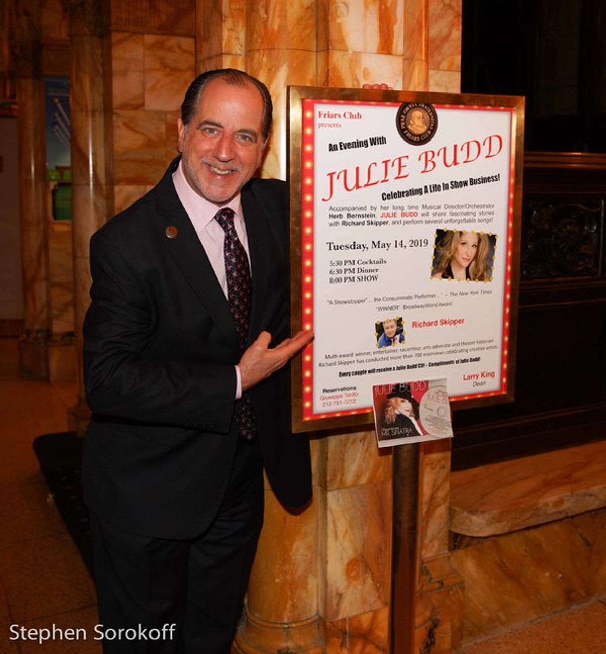 Bob Spiotto, Director of Programs, Friars Club at 